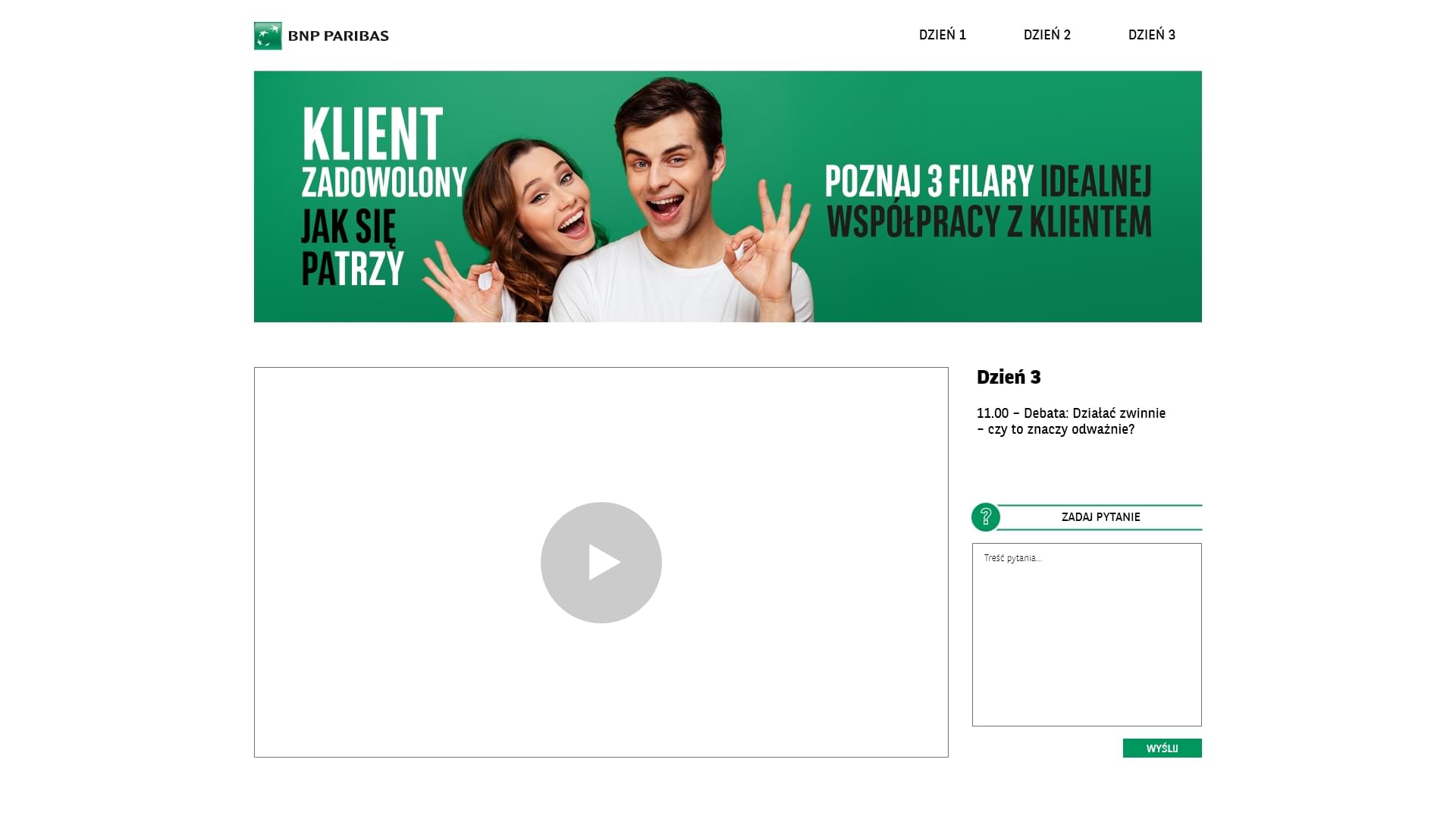 Projekt strony Dni Klienta - widok 3