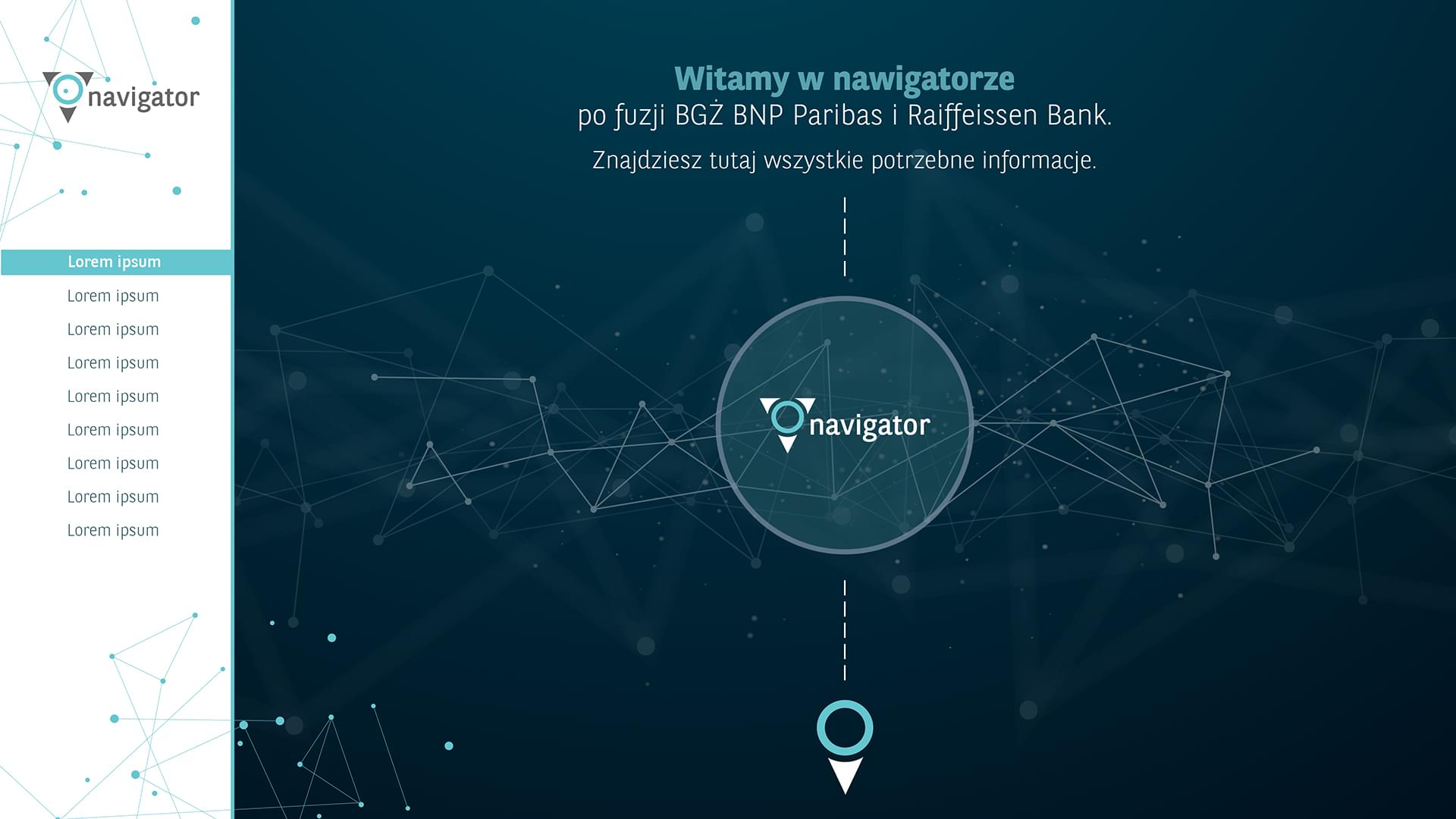 Projekt strony Navigator - strona główna